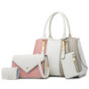 New Fashion 4-pieces Set Trendy Retro PU Women Wedding Party Shoulder Bag Designer Tote Handbags for Ladies