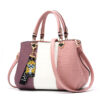 New Fashion Online Handbag Shopping Contrast Solid Color Ladies Work Hand Bag for Woman Brand Cheap Wholesale