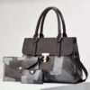 Women's Handbags Stitching Color PU Leather Ladies Bags High Quality Vintage Style Women's Tote Bags