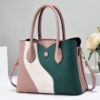 Fashionable Oem Quilted Fancy Blue Large Capacity Handbags for Women Soft Leather