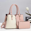 Large Capacity Versatile 2024 New Two-Piece Set Simple Solid Color Fashionable Solid Color Trendy Handbags